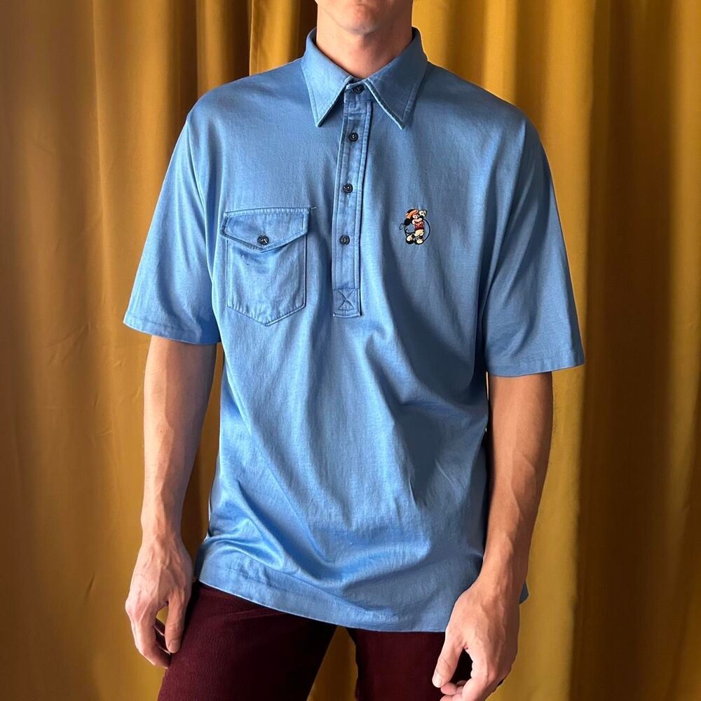 Vintage Mickey Mouse Golf Polo Shirt, XL - Picture 2 of 8